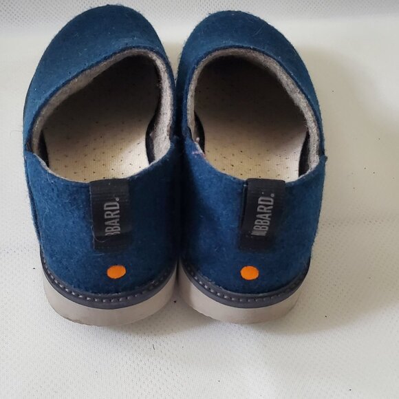 SAMUEL HUBBARD Mens Spring Back Monopett Felt Clog Size 10.5 M Royal Blue $170 - Picture 5 of 7